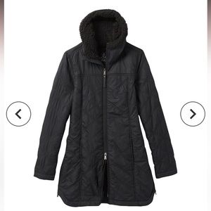 Prana Esla Hooded Coat Jacket in Black Size XS